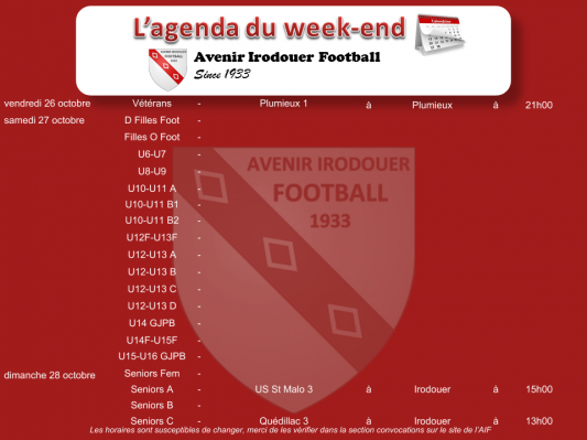 181028 agenda weekend 1