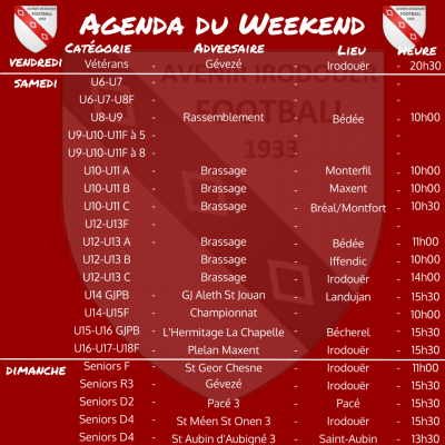 191020 agenda weekend