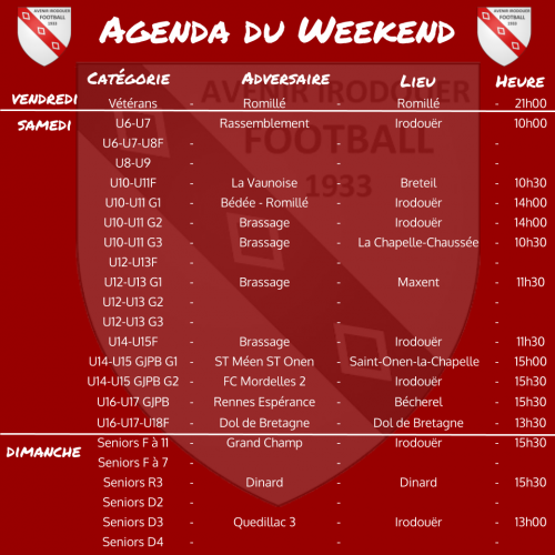 20201018 agenda weekend