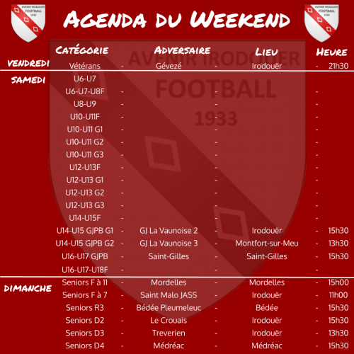 20201025 agenda weekend