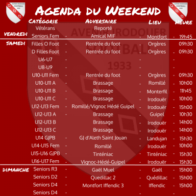 Agenda weekend 2 1