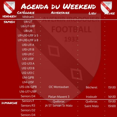 Agenda weekend