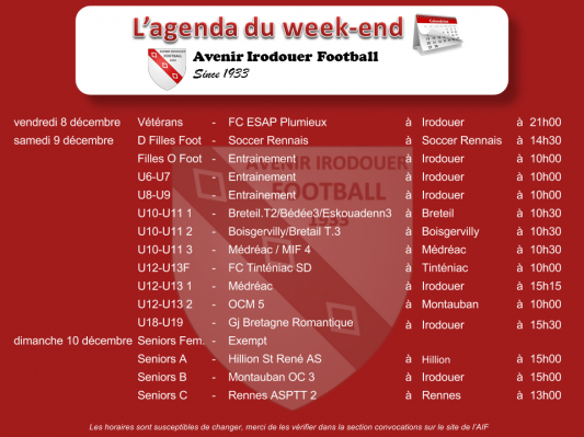 171210 agenda weekend