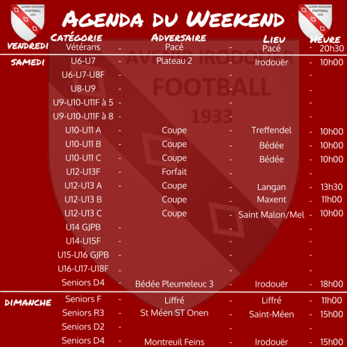 191117 agenda weekend 2