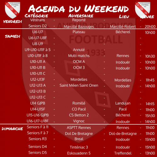 20200209 agenda weekend