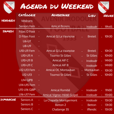 Agenda weekend 1 2